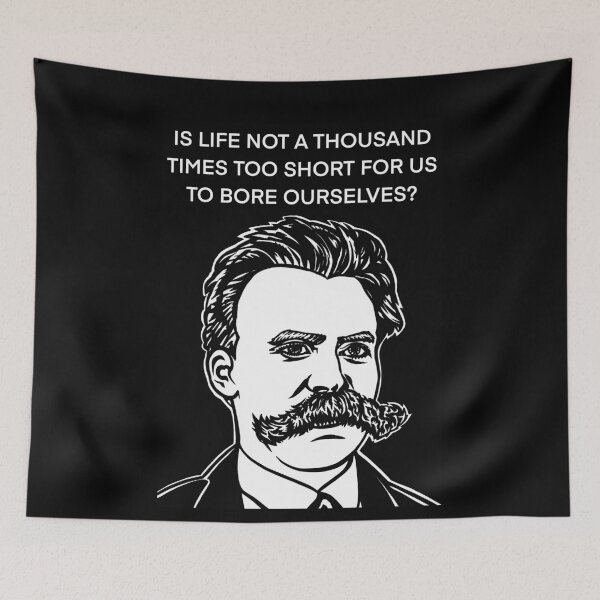 Item preview, FRIEDRICH NIETZSCHE quote .12 - ink portrait designed and sold by lautir.
