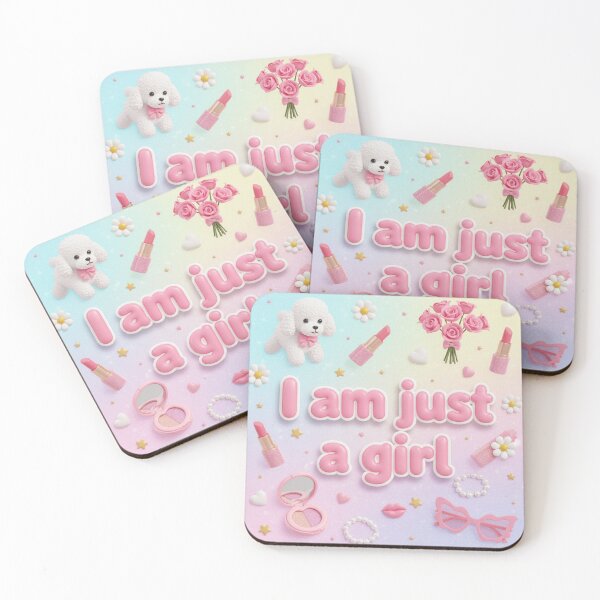 Item preview, I Am Just a Girl: Pink Aesthetic designed and sold by Kitty Kat.