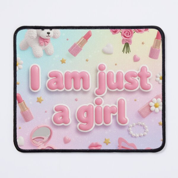 Item preview, I Am Just a Girl: Pink Aesthetic designed and sold by Kitty Kat.