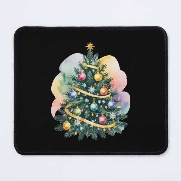 Item preview, Colorful Watercolor Christmas Tree designed and sold by Gogetgiggles.