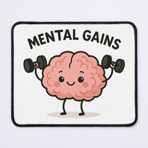 Item preview, Mental Gains – Train Your Mind Like a Muscle designed and sold by stylishdzign.