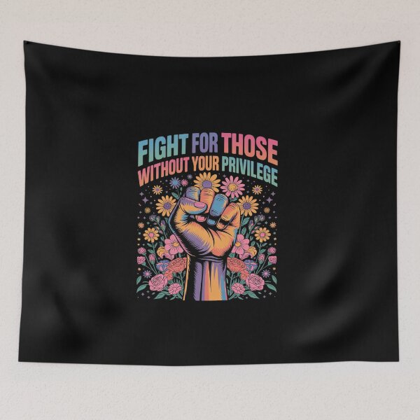Item preview, Floral Fight For Those Without Your Privilege  designed and sold by EllinoKlemo.