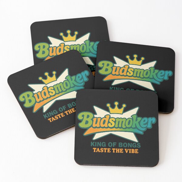Item preview, Budsmoker King of Bongs Retro Parody Design designed and sold by POD DYNASTY | Original Print On Demand T-Shirt Graphics.