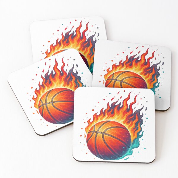 Item preview, Flaming Basketball Fireball Illustration designed and sold by ArtfulWeave.