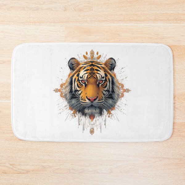 Item preview, Tiger with Yellow Neon Lines | Futuristic Wild Animal Art designed and sold by Naturalite19.