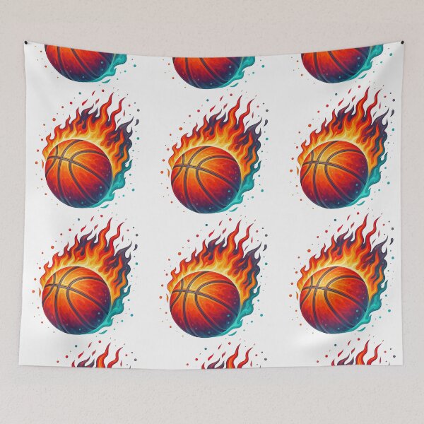 Item preview, Flaming Basketball Fireball Illustration designed and sold by ArtfulWeave.