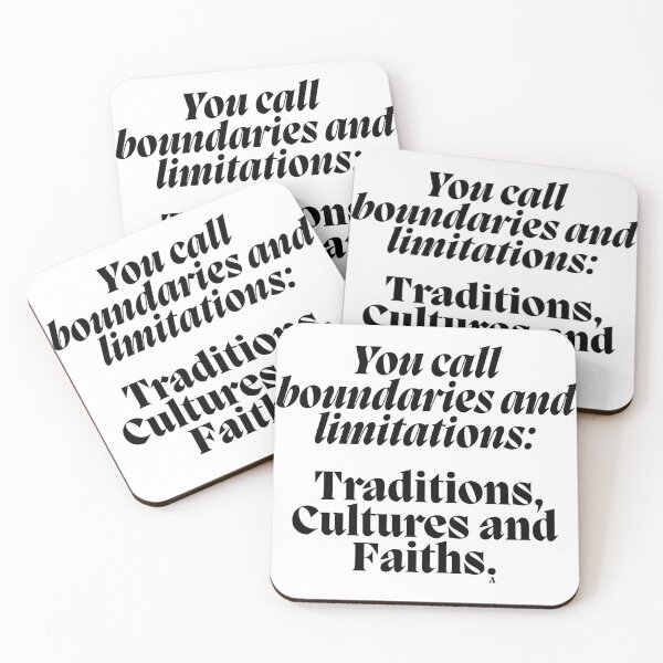 Item preview, You call boundaries and limitations   Traditions, Cultures and Faiths. designed and sold by Finds.