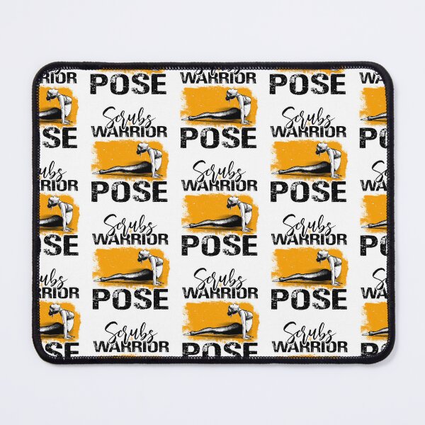 Item preview, Scrubs Warrior Pose Healthcare Nurse Yoga designed and sold by MuniraWearify.
