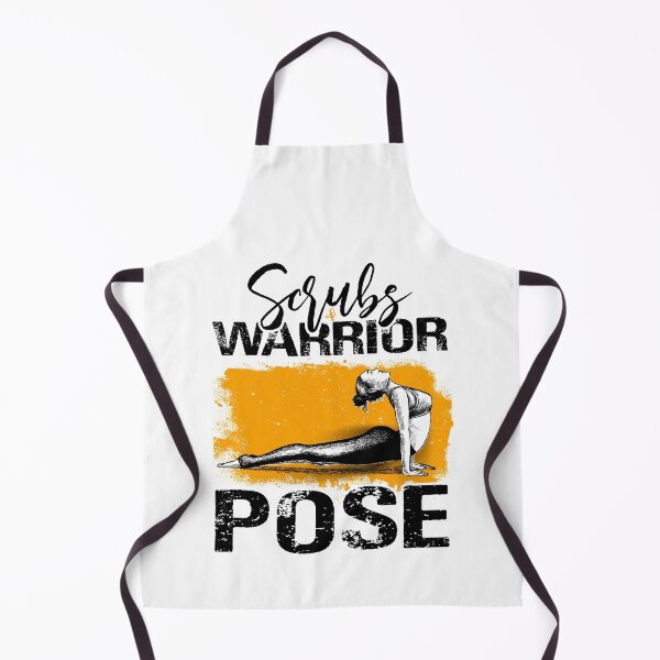Item preview, Scrubs Warrior Pose Healthcare Nurse Yoga designed and sold by MuniraWearify.
