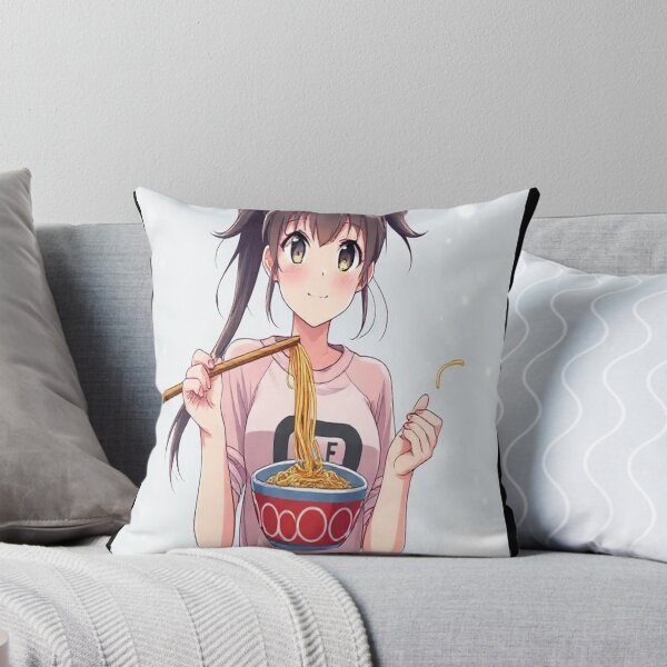 Item preview, Anime Girl Eating Ramen in Cozy Vibe designed and sold by RyoSaeba90.