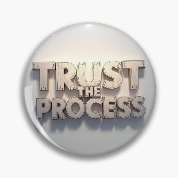 Item preview, Trust The Process - Minimalist 3D Typography designed and sold by ZenPaths.