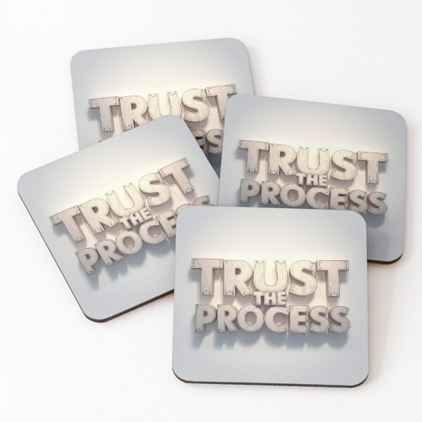 Item preview, Trust The Process - Minimalist 3D Typography designed and sold by ZenPaths.