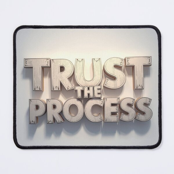 Item preview, Trust The Process - Minimalist 3D Typography designed and sold by ZenPaths.