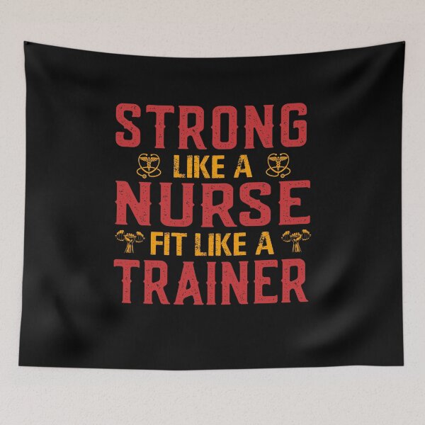 Item preview, Strong Like a Nurse, Fit Like a Trainer designed and sold by MuniraWearify.