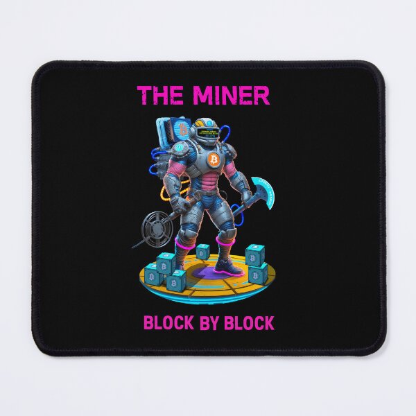 Item preview, "THE MINER – Chainbreaker of the Blockchain Depths" designed and sold by BitCrop.