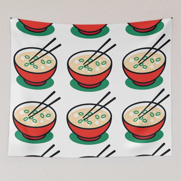 Item preview, Minimalist Ramen Bowl Illustration with Chopsticks designed and sold by ArtfulWeave.