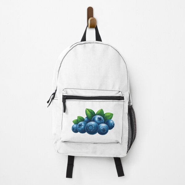 Item preview, Realistic Blueberry Cluster with Leaves Illustration designed and sold by ArtfulWeave.