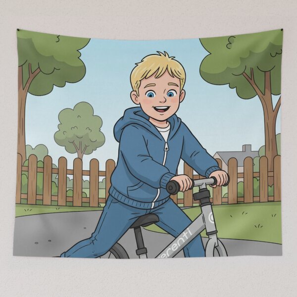 Item preview, Sunny Smiles on Wheels: Blonde Boy's Balance Bike Adventure designed and sold by David Patterson.