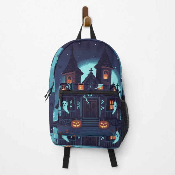 Item preview, Pixel Haunted House – Retro 8-Bit Halloween Horror Art designed and sold by Gurjeetpixelart.