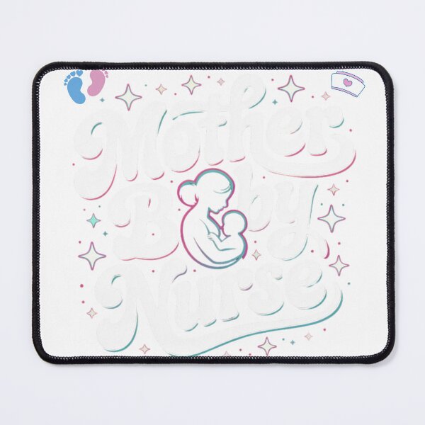 Item preview, Mother Baby Nurse Pastel Lettering designed and sold by DariaOltes.