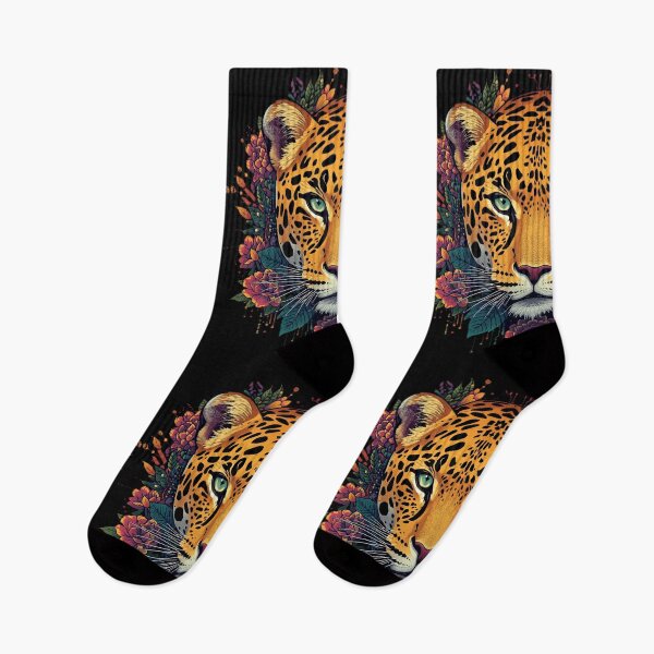 Item preview, Cyberpunk Leopard | Futuristic Wildlife Art designed and sold by Naturalite19.