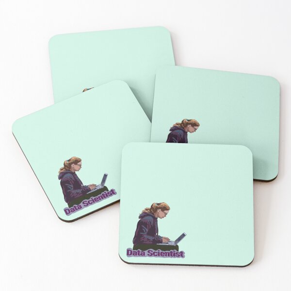 Item preview, Data Scientist Girl (Purple and mint) designed and sold by vjsw-art-1.