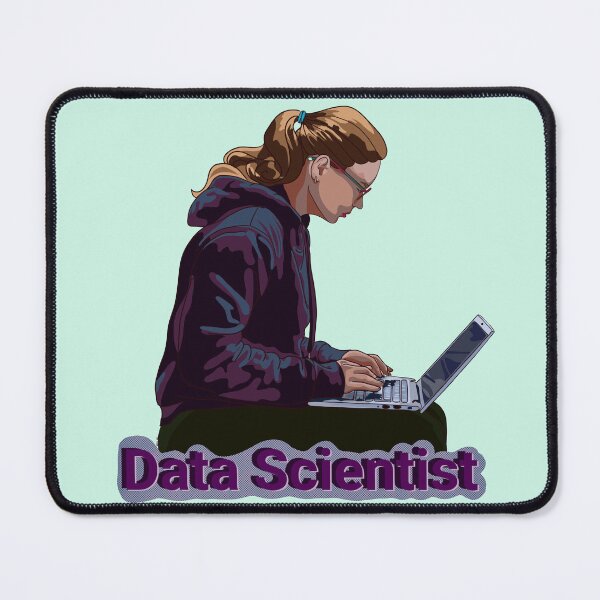 Item preview, Data Scientist Girl (Purple and mint) designed and sold by vjsw-art-1.