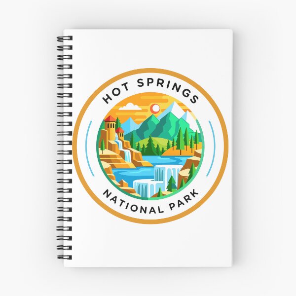 Item preview, Hot Springs National Park Design – Waterfall Retreat and Mountain Adventure Art designed and sold by ActiveOutdoorLiving.