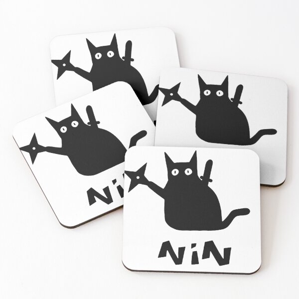 Item preview, Funny Ninja Cat Silhouette Art designed and sold by Imaginationbeyond.