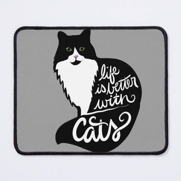 Item preview, Life is better with cats designed and sold by FrictionMaxxing.