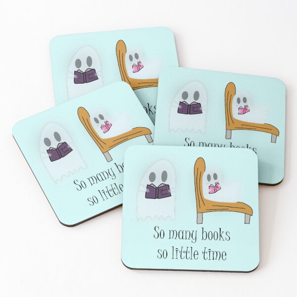 Item preview, Cute ghosts for booklovers designed and sold by LiteraireReizen.