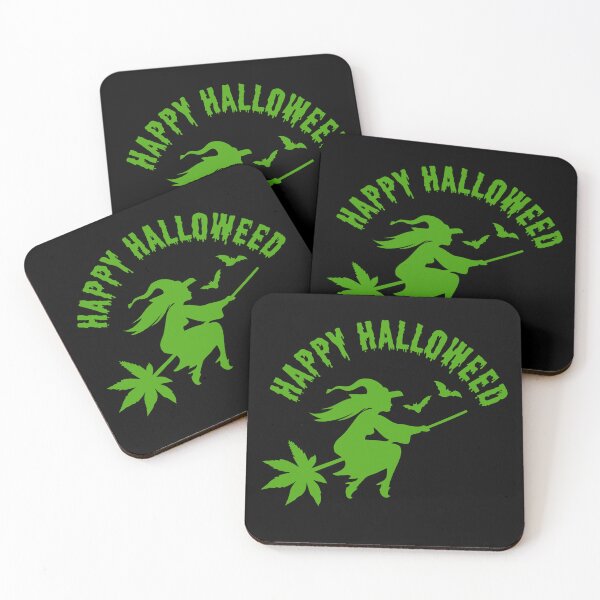Item preview, Happy Halloween, funny halloween, funny marijuana witch designed and sold by LovedayDesigns.