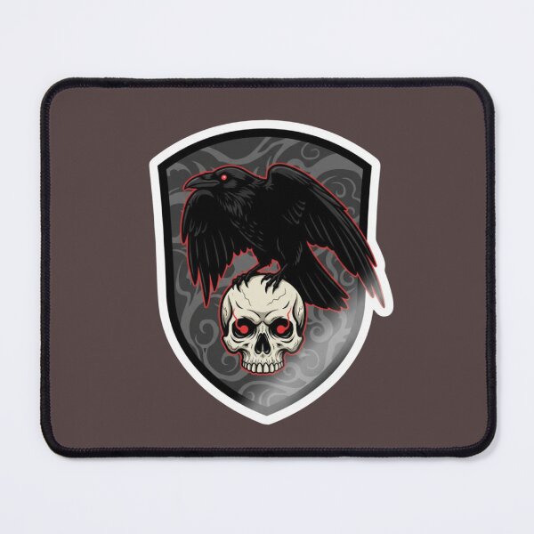 Item preview, Dark Raven on Skull Gothic Design  designed and sold by PrintBreeze.