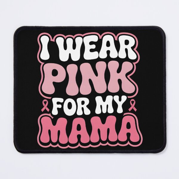 Item preview, I Wear Pink for My Mama Groovy Breast Cancer Women Kid Youth designed and sold by BLZART.