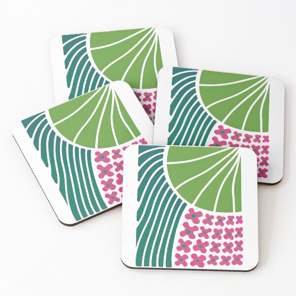 Item preview, Modern Geometric Field and Flower Design designed and sold by ArtfulWeave.