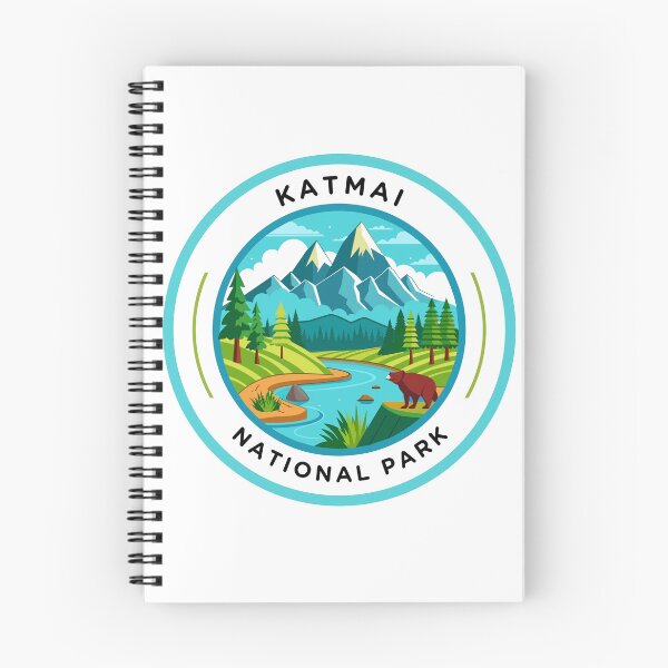 Aperçu de l'œuvre Katmai National Park Design – Alaska Wilderness Adventure Art créée et vendue par ActiveOutdoorLiving.