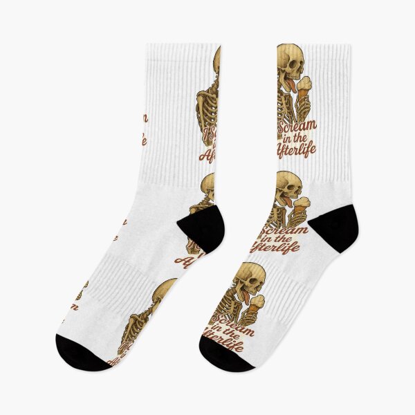 Item preview, I Scream in the Afterlife – Vintage Skeleton Ice Cream Design designed and sold by The Sandy Design Store.