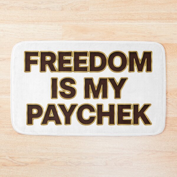 Item preview, Freedom Is My Paycheck - Leather Gold designed and sold by Silent Watch Threads..
