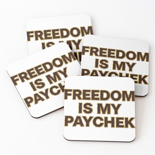 Item preview, Freedom Is My Paycheck - Leather Gold designed and sold by Silent Watch Threads..