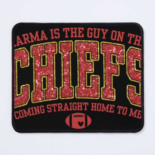 Item preview, Karma Is the Guy on the Chiefs Glitter designed and sold by MargieSommer.