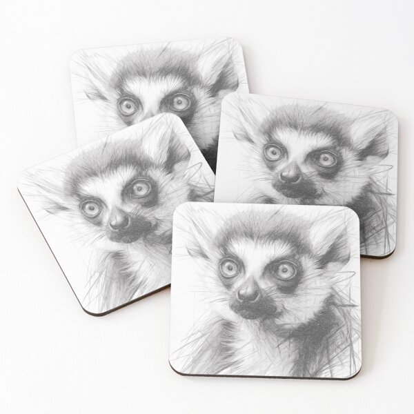 Item preview, Lemur Pencil Sketch designed and sold by Leon Woods Pencil Art.