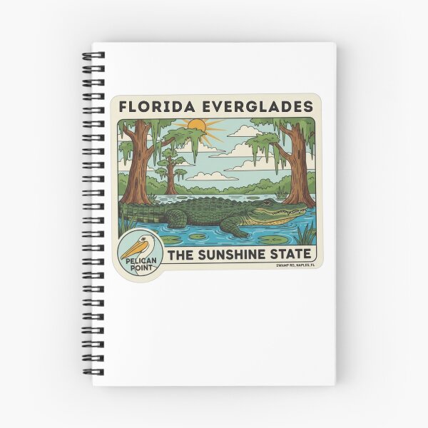 Item preview, Florida Everglades Sunshine state Vintage Art designed and sold by LittleArij.