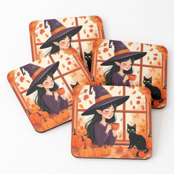 Item preview, Autumn Witch Tea Time designed and sold by AmetistLight.