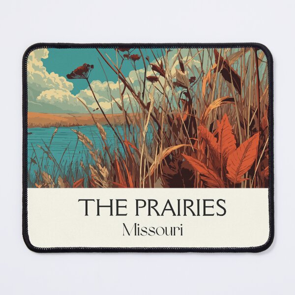Item preview, The Prairies Missouri Vintage Travel Poster | Wildflower Meadow Art Print | Grasslands Decor designed and sold by TuncGK.