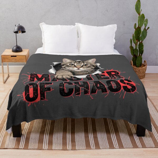 Item preview, Master of Chaos - Funny Cat Breaking Through Graphic designed and sold by SaadArtCo.