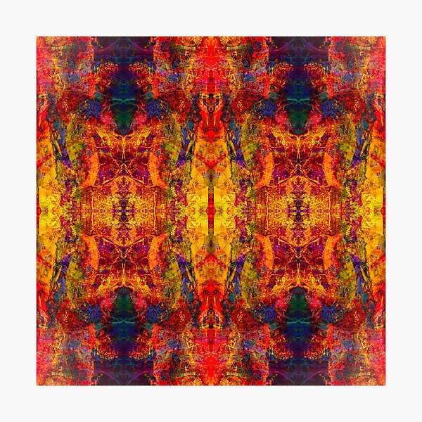 Aperçu de l'œuvre Abstrait Kaléidoscope Jaune créée et vendue par AzlynRose.