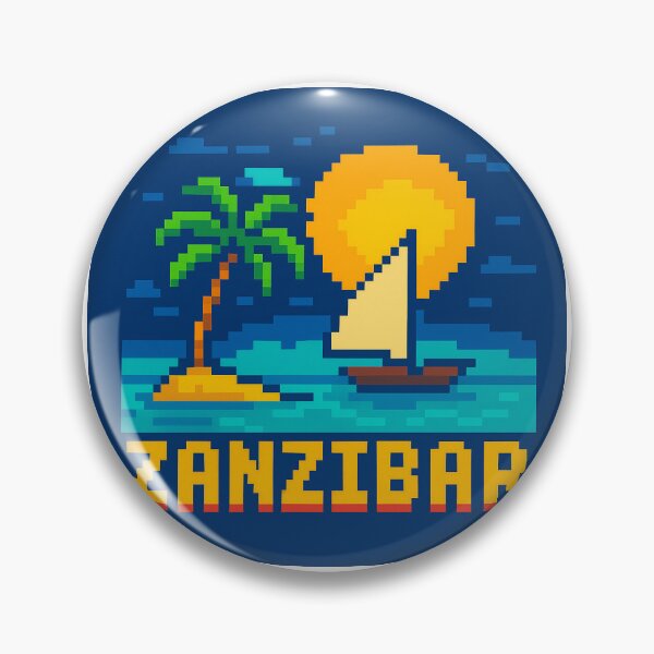 Item preview, Zanzibar Tanzania Island dhow pixel art designed and sold by M4nulas.