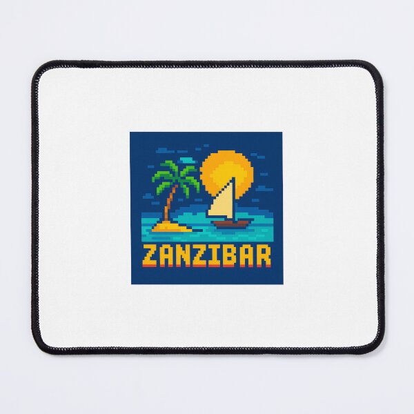 Item preview, Zanzibar Tanzania Island dhow pixel art designed and sold by M4nulas.