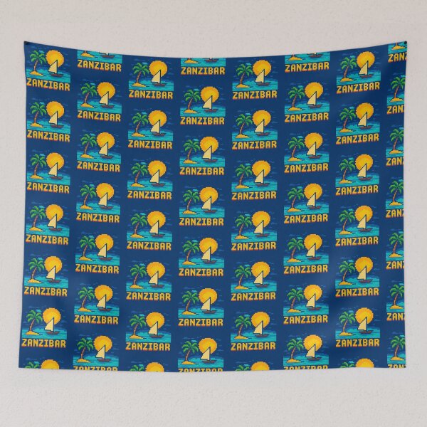 Item preview, Zanzibar Tanzania Island dhow pixel art designed and sold by M4nulas.