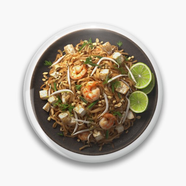 Item preview, Delicious Pad Thai with Shrimp and Tofu Ready to Eat, a Flavorful Asian Cuisine Experience, Perfect for Food Blogs and Restaurant Menus designed and sold by mobiza1000.